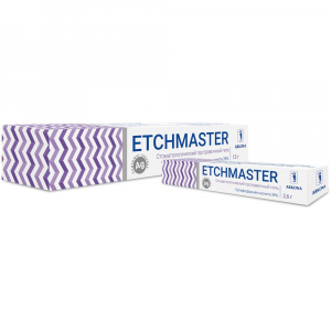 Гель для протравливания эмали и дентина ETCHMASTER 36% с серебром 13гр, ARKONA