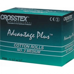 Валики стоматологические ватные CROSSTEX Advantage PLUS (1000 шт.)