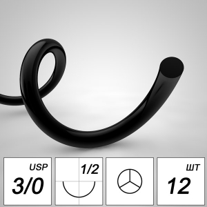 ������ �������� �������� NA 5/0 mono RR 16mm 1/2  75 �� (12��)