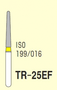 Боры алмазные MANI TR-25EF, Желтый (5 шт./уп.)